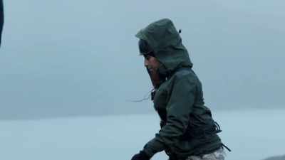 Next to traverse the poles
is singer Alexandra Burke. - Celebrity SAS: Who Dares Wins