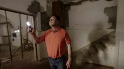 Ney:
You walk down into the bunkers, - Secret Nazi Ruins