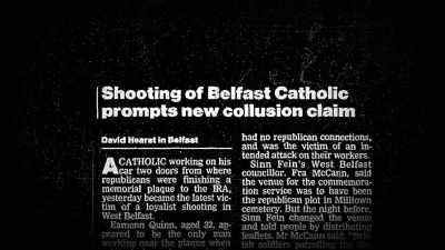 NIALL MURPHY:
Collusion was a feature - No Stone Unturned