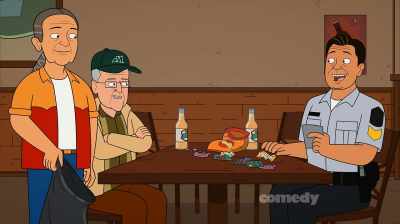 - Nice.
- All right! - Corner Gas Animated