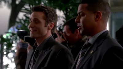 - Nice dress.
- Yeah, what there is of it. - Castle