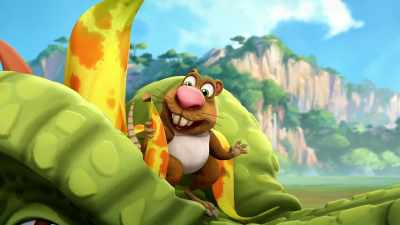 Nice sharing a snack with you!
(chuckles) - Gigantosaurus