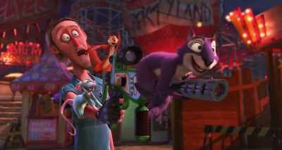 - Nice shot!
- You shot me with a dart? - The Nut Job 2: Nutty by Nature