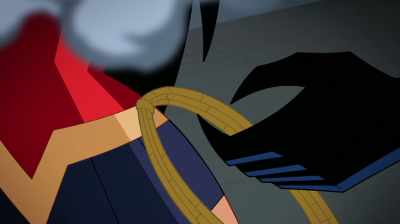Nice try, imposter. But
this game ends now. - Justice League Action