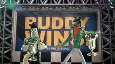 [Nick over PA]  Buddy won first
and second place. It's a new record! - Buddy Thunderstruck