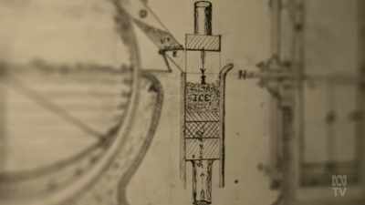 Nicolle's design, unlike Harrison's,
doesn't require a steam engine, - Aussie Inventions That Changed The World