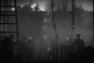 Night and fog met 
the stokers coming ashore. - The Docks of New York