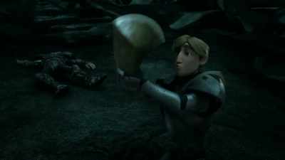 -[Nimue grunts]
-[Steve screaming] - Wizards: Tales of Arcadia