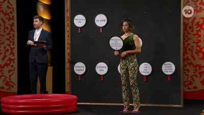 Nina, "Passionately plea using
words that start with 'P'." - Taskmaster