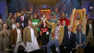 ‫No!
‫Absolutely not.
‫Is it a b shirt? - SNL50: The Anniversary Special
