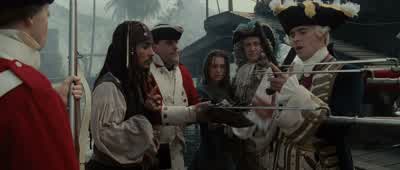 No additional shots nor powderA compass that doesn't point northAnd I half expected it to be made of woodYou are without doubt the worst pirate I've ever heard ofBut you have heard of me - Pirates of the Caribbean: The Curse of the Black Pearl