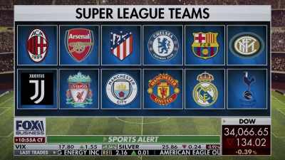 No Bayern Munich, no PSG,
because they are not interested. - Super Greed: The Fight for Football