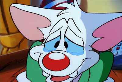 NO, BRAIN.
I...I CAN'T. - Pinky and the Brain