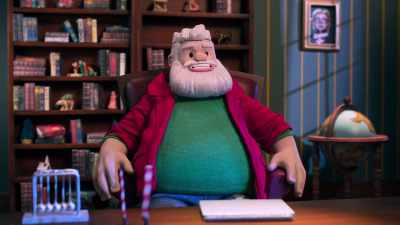 No, Brent needed
a cape and a pair of tights - Santa Inc.