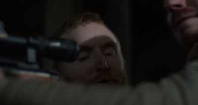No, you can. Put it to your shoulder.
Put it to your shoulder. - Calibre