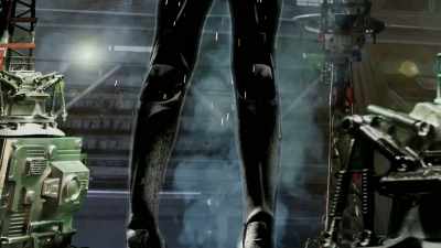 No, you can't go to this.
 [ethereal music] - Giantess Attack vs. Mecha Fembot