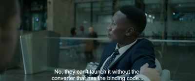 No, they can't launch it without the
converter that has the binding code... - Gereza