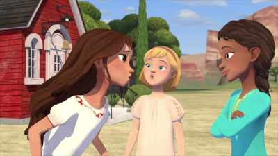 -No, 'cause we're gonna trample you!
-Fat chance! - Spirit: Riding Free