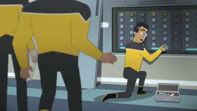 No! Does your implant
have Romulan flight manuals - Star Trek: Lower Decks