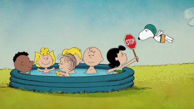 No dog germs in the pool! - The Snoopy Show