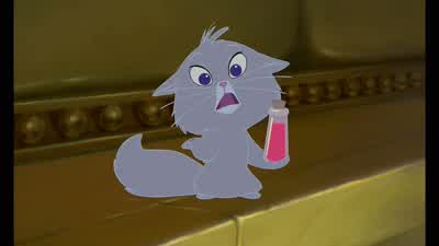 No Don't drop itI'm not going to drop it you foolI'm going to drink itAnd once I turn back into my beautiful selfI'm going to kill you - The Emperor's New Groove