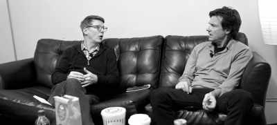 "No, we don't fucking
rehearse shit. That's what..." - SmartLess: On the Road