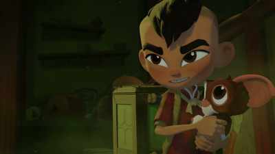No, Gizmo already had a name
because he is a living creature - Gremlins: Secrets of the Mogwai