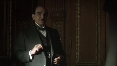 No gun. One book. - Agatha Christie's Poirot