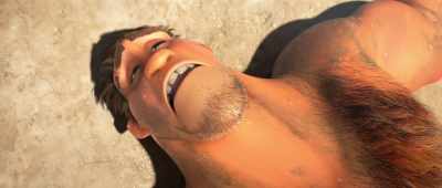No. Guy's a giant banana. - The Croods: A New Age