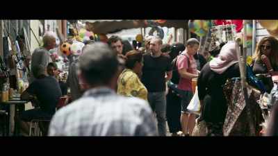 No, that guy's too relaxed.
Hands in his pockets, not looking around. - The Stronghold