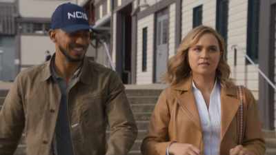 No, hair game's strong.
[Chuckles] - NCIS: Sydney
