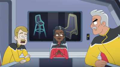 - No, you haven't.
- Well, I've threatened to kill better men - Star Trek: Lower Decks