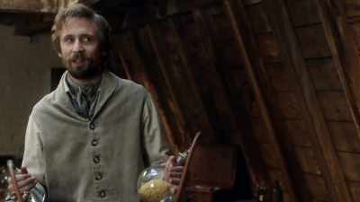 No, he's asleep. I've created a
device for the inhalation of ether. - Quacks