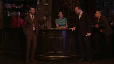 No, he's right there - National Theatre Live: Hangmen