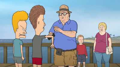 - No, you hold like this
and look here. - Beavis and Butt Head Do the Universe