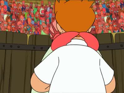 No! I can't stand to look! - Futurama