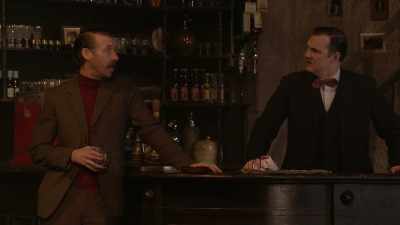 No. I don't like being int' paper - National Theatre Live: Hangmen