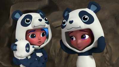 No! I don't want
to be inside a snow leopard! - Rainbow Rangers