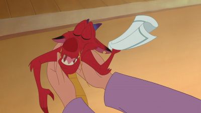 No I just got some exfoliating cream in my eye - Mulan II