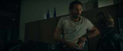 No, I was stabbed with a bullet.
What do you think, you moron? - The Adam Project