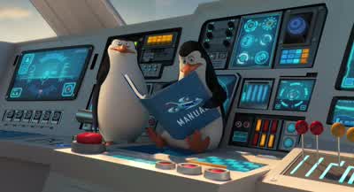No, I... still can't read. - Penguins of Madagascar