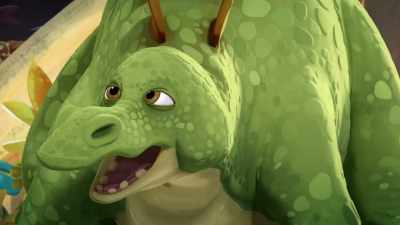 No, I'll find the honey...
with my superpower! - Gigantosaurus