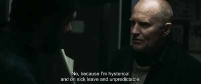No, because I'm hysterical
and on sick leave and unpredictable. - The Marco Effect