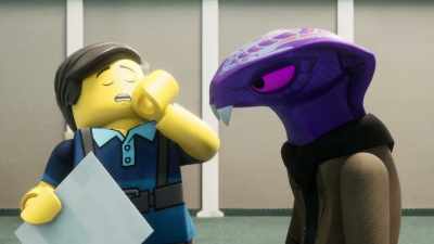 No, I'm just tired.
[yawns] - LEGO Ninjago: Dragons Rising