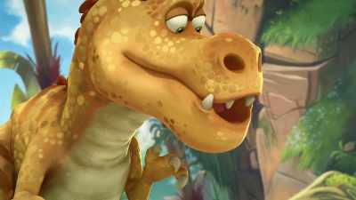 No, it's a flag... for the bog! - Gigantosaurus