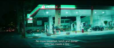 No more breakfast, lunch and dinner.
Only two meals a day. - Midnight Family