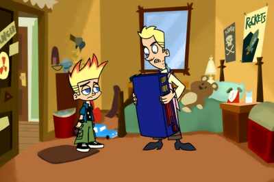 No more toys
until you finish building and playing with that one. - Johnny Test