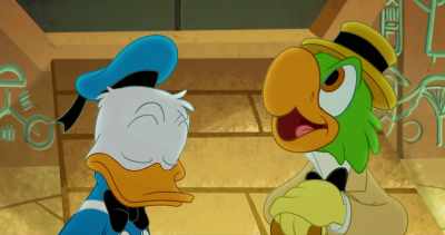 -No more werewolves?
-(distant howling) - Legend of the Three Caballeros