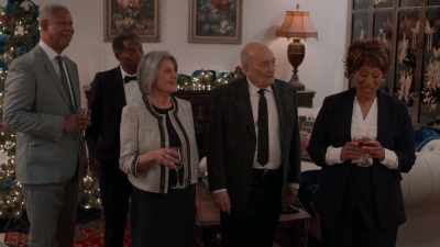 No, no, no, I teach
at the theater program - The 5-Year Christmas Party