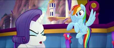 No, no, no, no!
Don't you dare, Rainbow Dash! - My Little Pony: The Movie